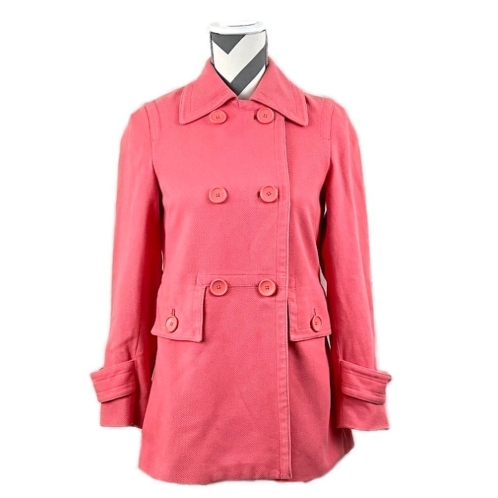 Banana Republic Salmon Pink Pea Coat - Size XS